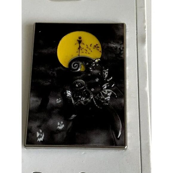 DISNEY Parks Nightmare Before Christmas Jack Skellington & OGGIE MOON PIN NEW - Picture 2 of 7